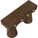 Meridian Bracciano Brown Oak Veneer Console Table IMAGE 6