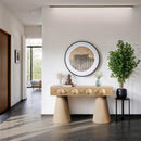  Meridian Bracciano Natural Oak Veneer Console Table IMAGE 2