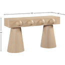  Meridian Bracciano Natural Oak Veneer Console Table IMAGE 8