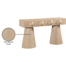  Meridian Bracciano Natural Oak Veneer Console Table IMAGE 9