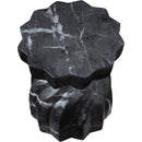  Meridian Caserta Black Marble Finish Concrete Indoor / Outdoor End Table IMAGE 6