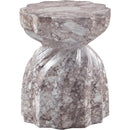  Meridian Caserta Brown Marble Finish Concrete Indoor / Outdoor End Table IMAGE 5