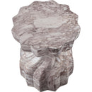  Meridian Caserta Brown Marble Finish Concrete Indoor / Outdoor End Table IMAGE 6