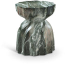  Meridian Caserta Green Marble Finish Concrete Indoor / Outdoor End Table IMAGE 1