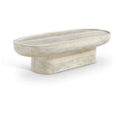  Meridian Tivoli Natural Travertine Finish Concrete Indoor / Outdoor Coffee Table IMAGE 1