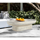  Meridian Tivoli Natural Travertine Finish Concrete Indoor / Outdoor Coffee Table IMAGE 3