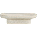  Meridian Tivoli Natural Travertine Finish Concrete Indoor / Outdoor Coffee Table IMAGE 6