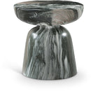  Meridian Avellino Green Marble Finish Concrete Indoor / Outdoor End Table IMAGE 1