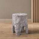  Meridian Foligno Brown Marble Finish Concrete Indoor / Outdoor End Table IMAGE 3