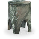  Meridian Foligno Green Marble Finish Concrete Indoor / Outdoor End Table IMAGE 1