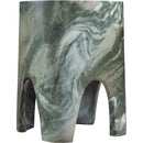  Meridian Foligno Green Marble Finish Concrete Indoor / Outdoor End Table IMAGE 4