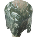  Meridian Foligno Green Marble Finish Concrete Indoor / Outdoor End Table IMAGE 6