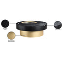  Meridian Makai Black Oak Veneer Top And Metal Base Coffee Table IMAGE 7
