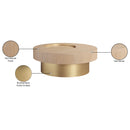  Meridian Makai Natural Oak Veneer Top And Metal Base Coffee Table IMAGE 7