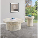  Meridian Legatto Natural Travertine Finish Concrete Indoor / Outdoor Coffee Table IMAGE 9