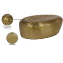  Meridian Capsule Gold Aluminum Coffee Table IMAGE 7