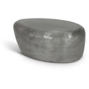  Meridian Capsule Silver Aluminum Coffee Table IMAGE 1