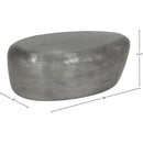  Meridian Capsule Silver Aluminum Coffee Table IMAGE 6