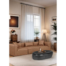  Meridian Capsule Black Aluminum Coffee Table IMAGE 2