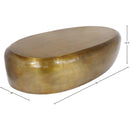  Meridian Capsule Gold Aluminum Coffee Table IMAGE 6