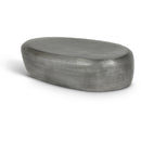  Meridian Capsule Silver Aluminum Coffee Table IMAGE 1