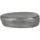  Meridian Capsule Silver Aluminum Coffee Table IMAGE 3
