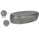  Meridian Capsule Silver Aluminum Coffee Table IMAGE 7