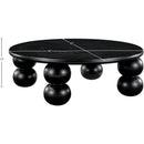  Meridian Kelvin Black Solid Wood And Oak Veneer Coffee Table IMAGE 6