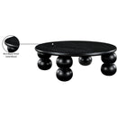  Meridian Kelvin Black Solid Wood And Oak Veneer Coffee Table IMAGE 7