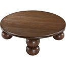  Meridian Kelvin Brown Solid Wood And Oak Veneer Coffee Table IMAGE 3
