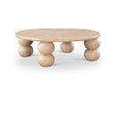  Meridian Kelvin Natural Solid Wood And Oak Veneer Coffee Table IMAGE 1