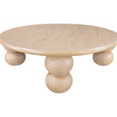  Meridian Kelvin Natural Solid Wood And Oak Veneer Coffee Table IMAGE 3