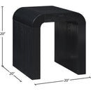  Meridian Toulon Black Oak Veneer End / Side Table IMAGE 6