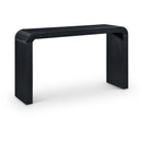  Meridian Toulon Black Oak Veneer Console Table IMAGE 1