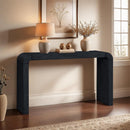  Meridian Toulon Black Oak Veneer Console Table IMAGE 2