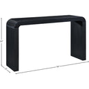  Meridian Toulon Black Oak Veneer Console Table IMAGE 6