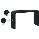  Meridian Toulon Black Oak Veneer Console Table IMAGE 7