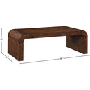  Meridian Toulon Brown Oak Veneer Coffee Table IMAGE 6