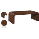  Meridian Toulon Brown Oak Veneer Coffee Table IMAGE 7