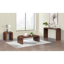  Meridian Toulon Brown Oak Veneer Coffee Table IMAGE 8