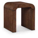  Meridian Toulon Brown Oak Veneer End / Side Table IMAGE 1