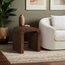  Meridian Toulon Brown Oak Veneer End / Side Table IMAGE 2