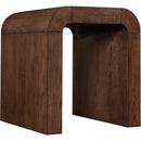  Meridian Toulon Brown Oak Veneer End / Side Table IMAGE 4