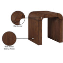  Meridian Toulon Brown Oak Veneer End / Side Table IMAGE 7
