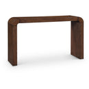  Meridian Toulon Brown Oak Veneer Console Table IMAGE 1