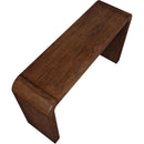  Meridian Toulon Brown Oak Veneer Console Table IMAGE 5