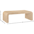  Meridian Toulon Natural Oak Veneer Coffee Table IMAGE 6