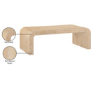  Meridian Toulon Natural Oak Veneer Coffee Table IMAGE 7