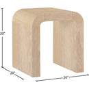  Meridian Toulon Natural Oak Veneer End / Side Table IMAGE 3