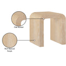  Meridian Toulon Natural Oak Veneer End / Side Table IMAGE 4